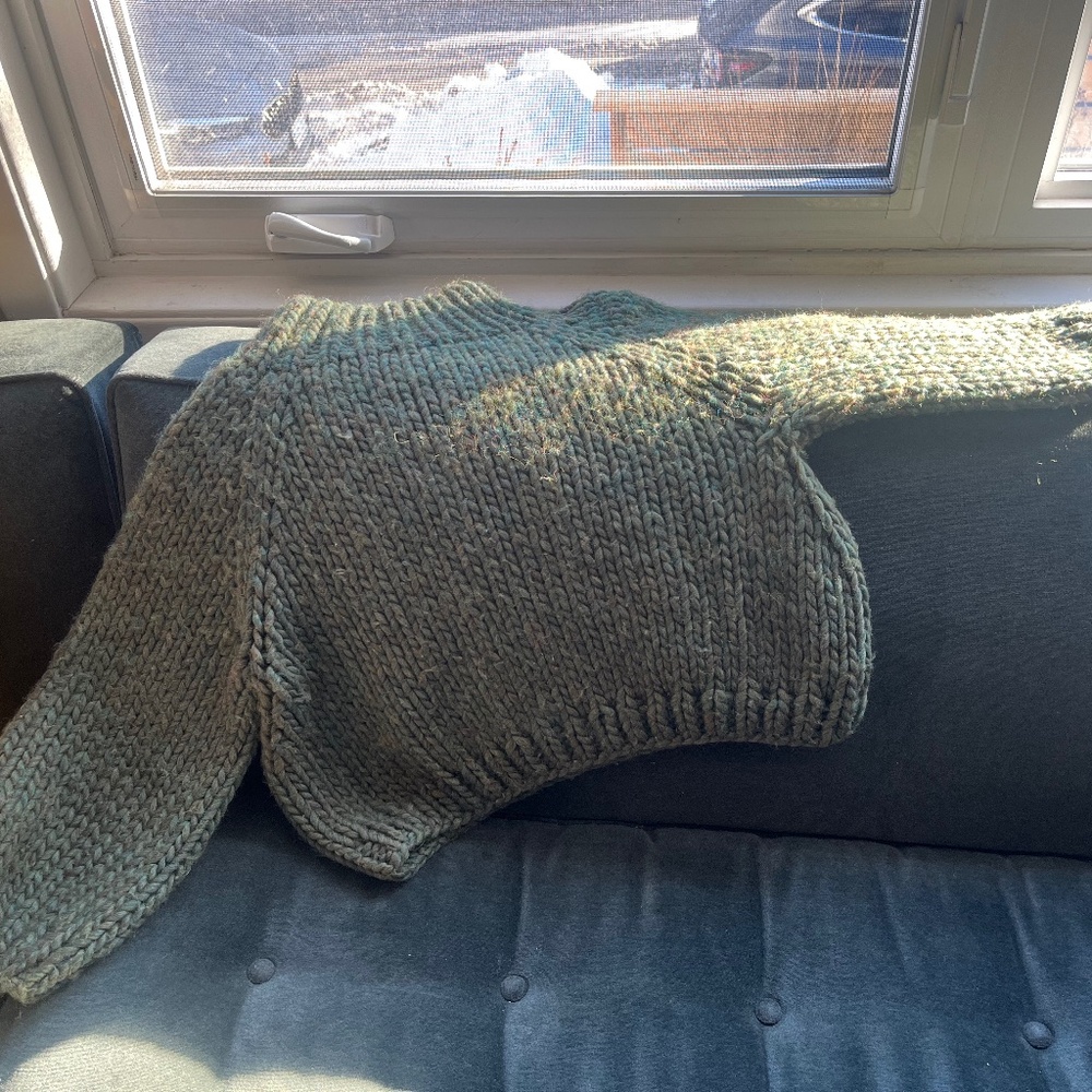Goodnight Day Strathcona Sweater in 'Moss' - Picture 5 of 5